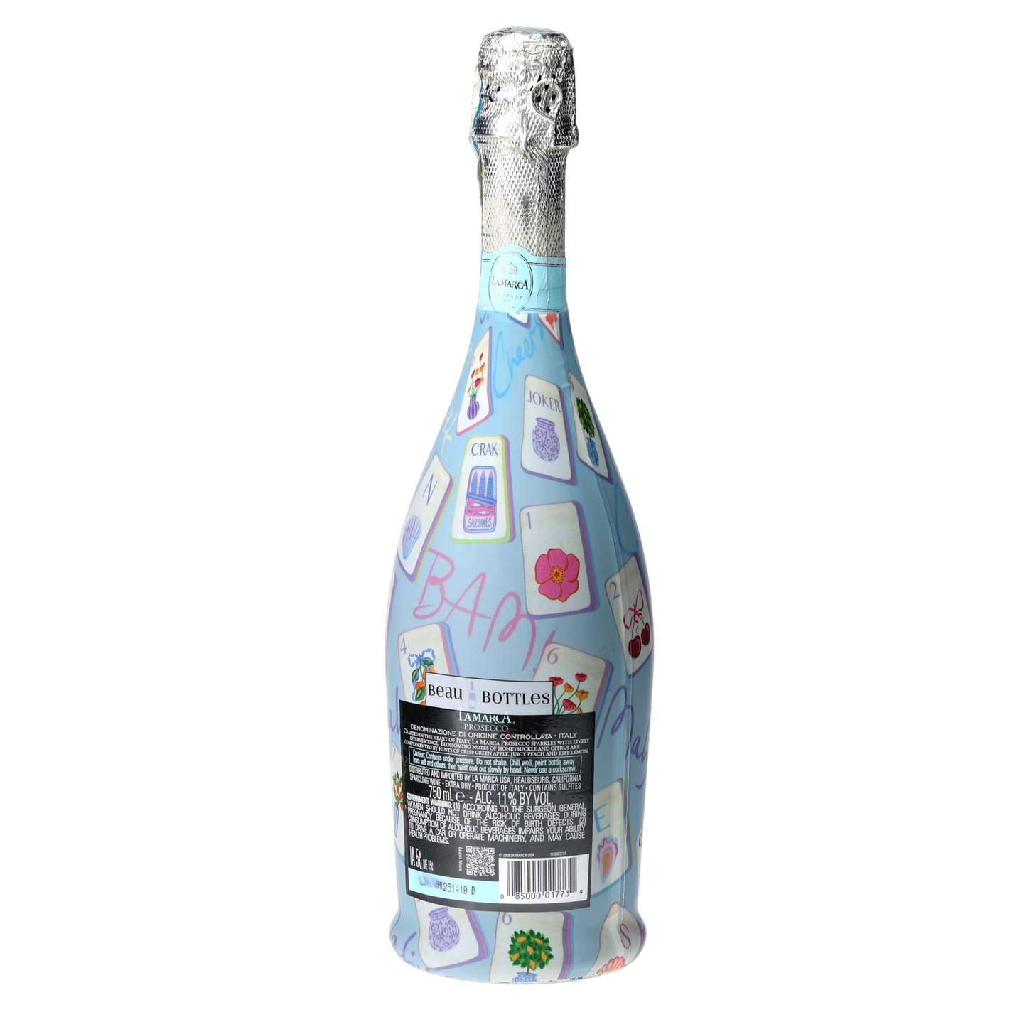 Beau Bottles Pastel Blue Mahjong - Prosecco Collection