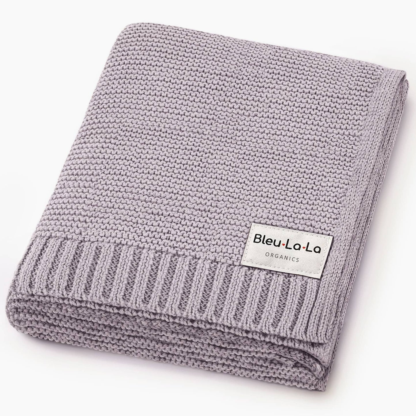 100% Organic Luxury Cotton Swaddle Receiving Baby Blanket Bleu La La
