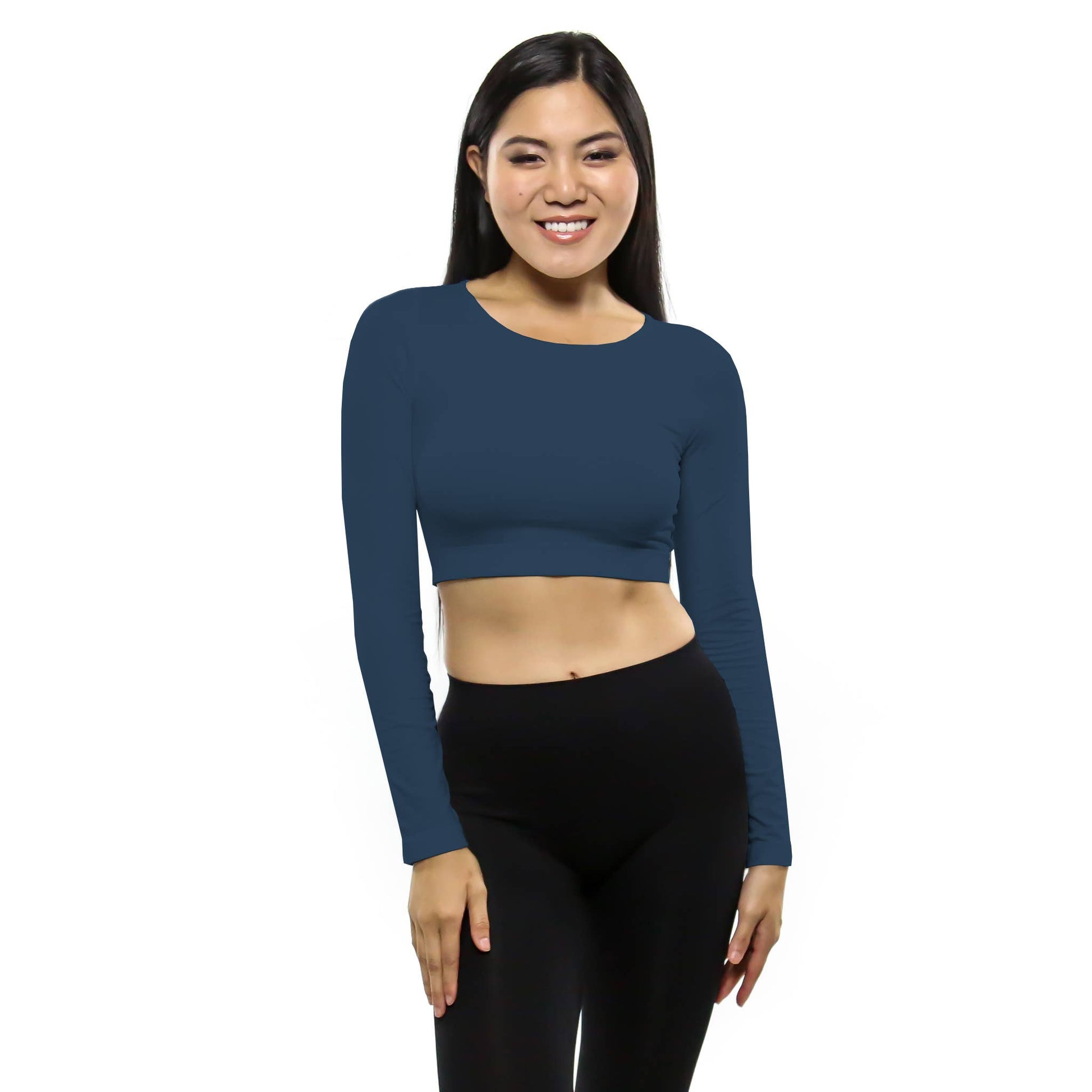 Crop Top With Long Sleeves Skinnytees