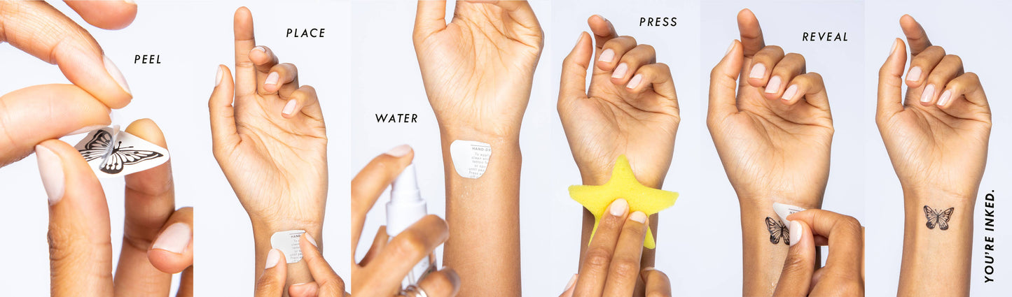 Feel Good Temporary Tattoo Pack INKED by Dani