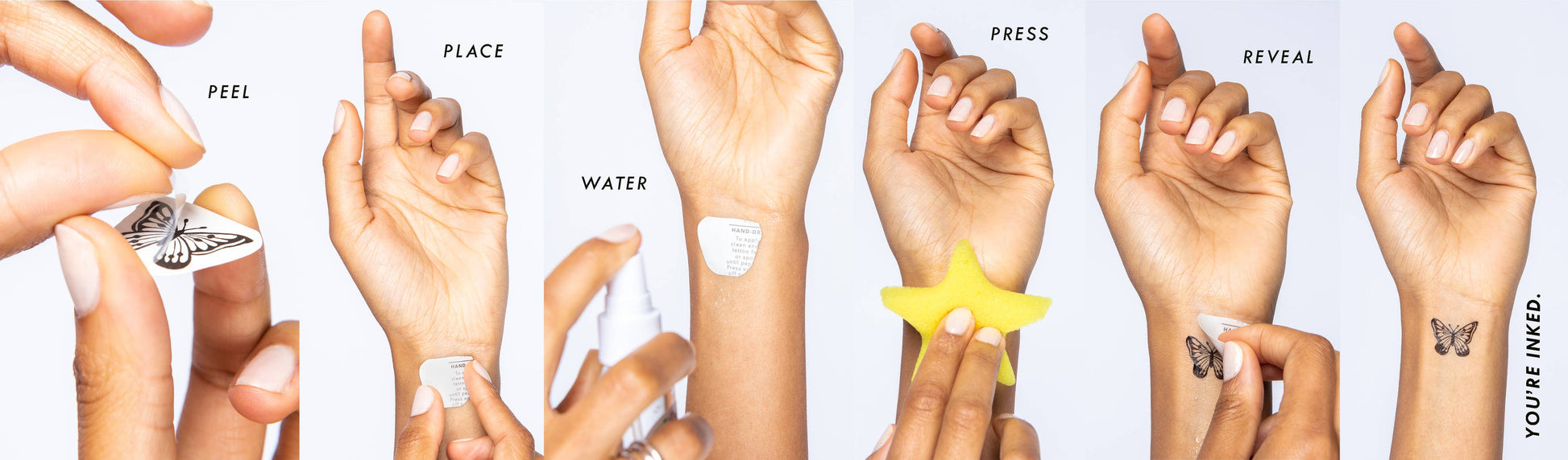 Feel Good Temporary Tattoo Pack INKED by Dani