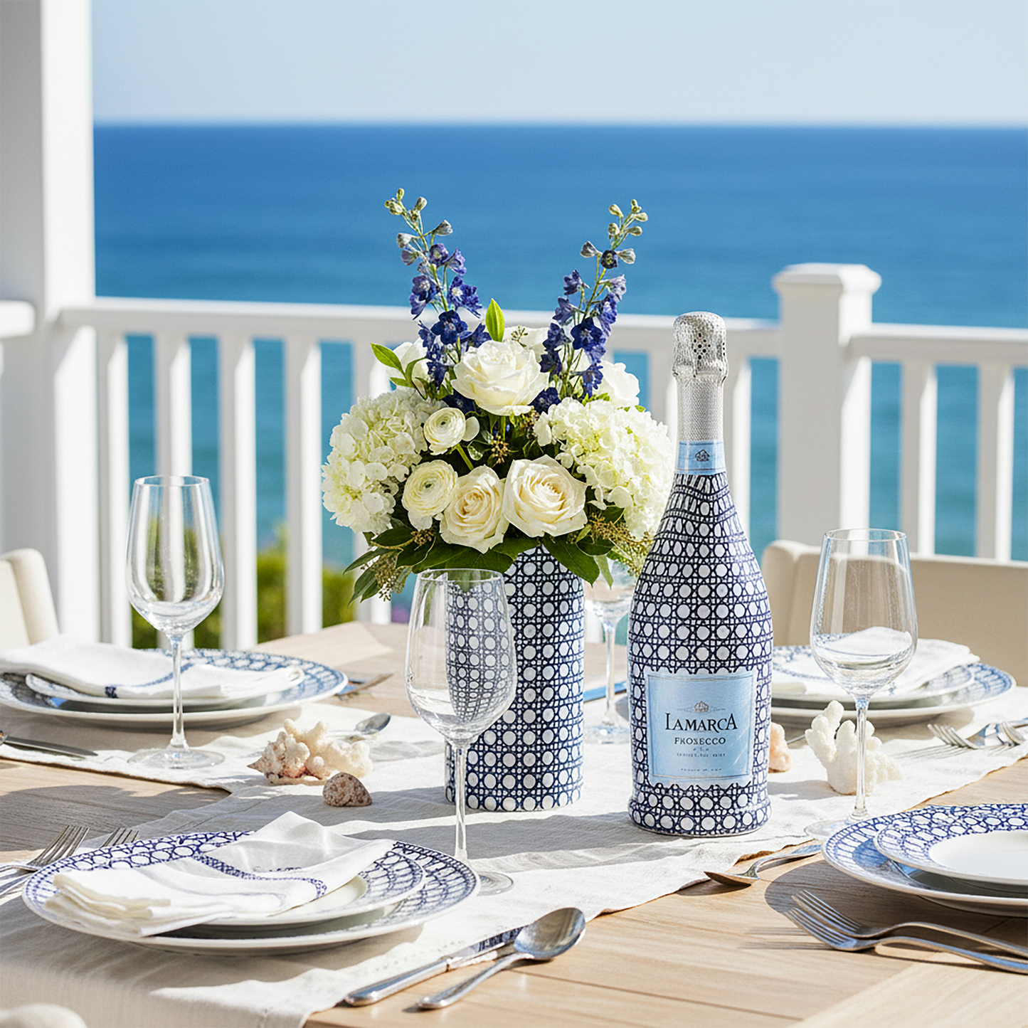 EVERVASE Wrap- Navy and White Cane