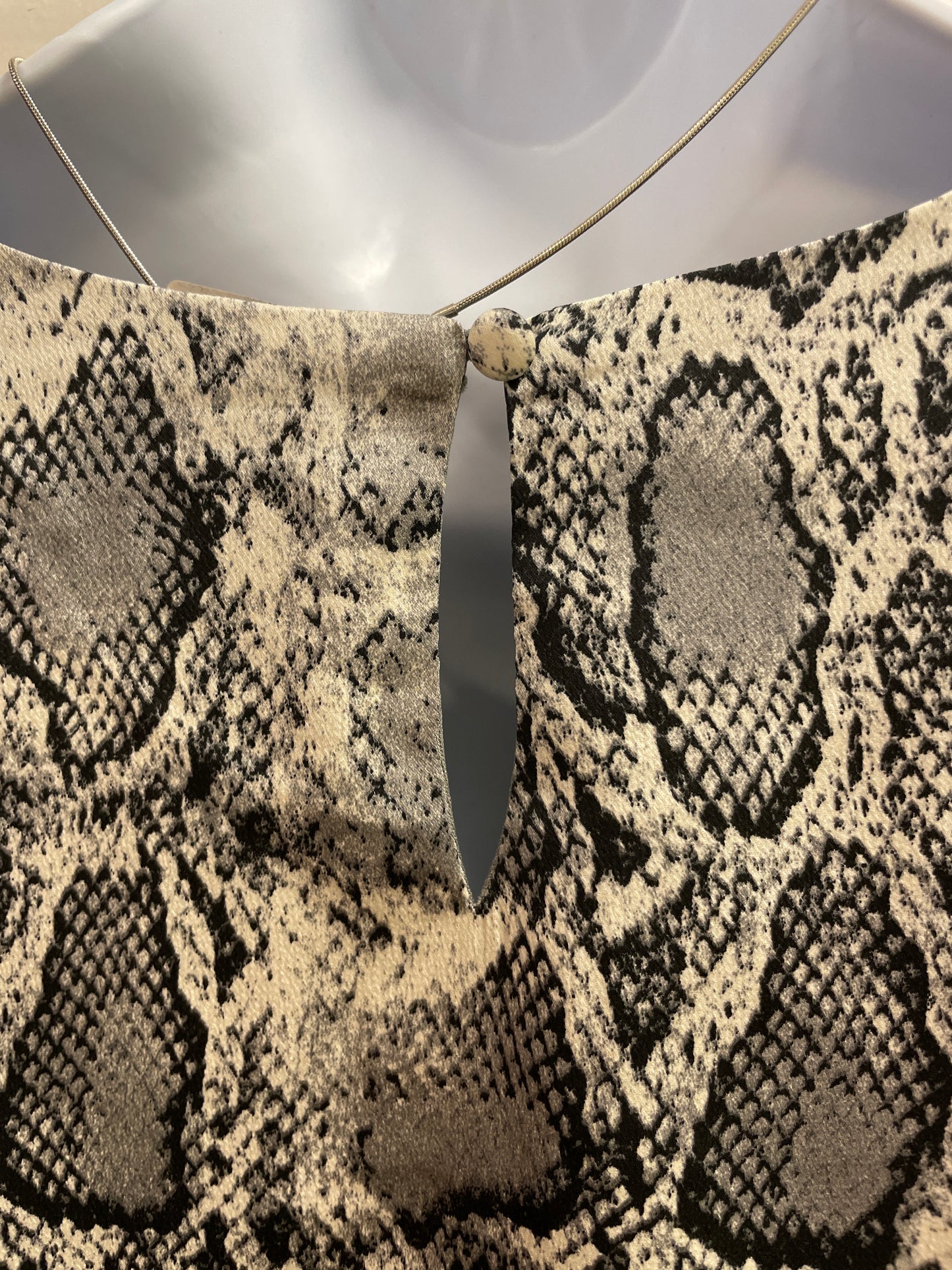 Snake Animal Print Smocked Sleeve Blouse Top and the why
