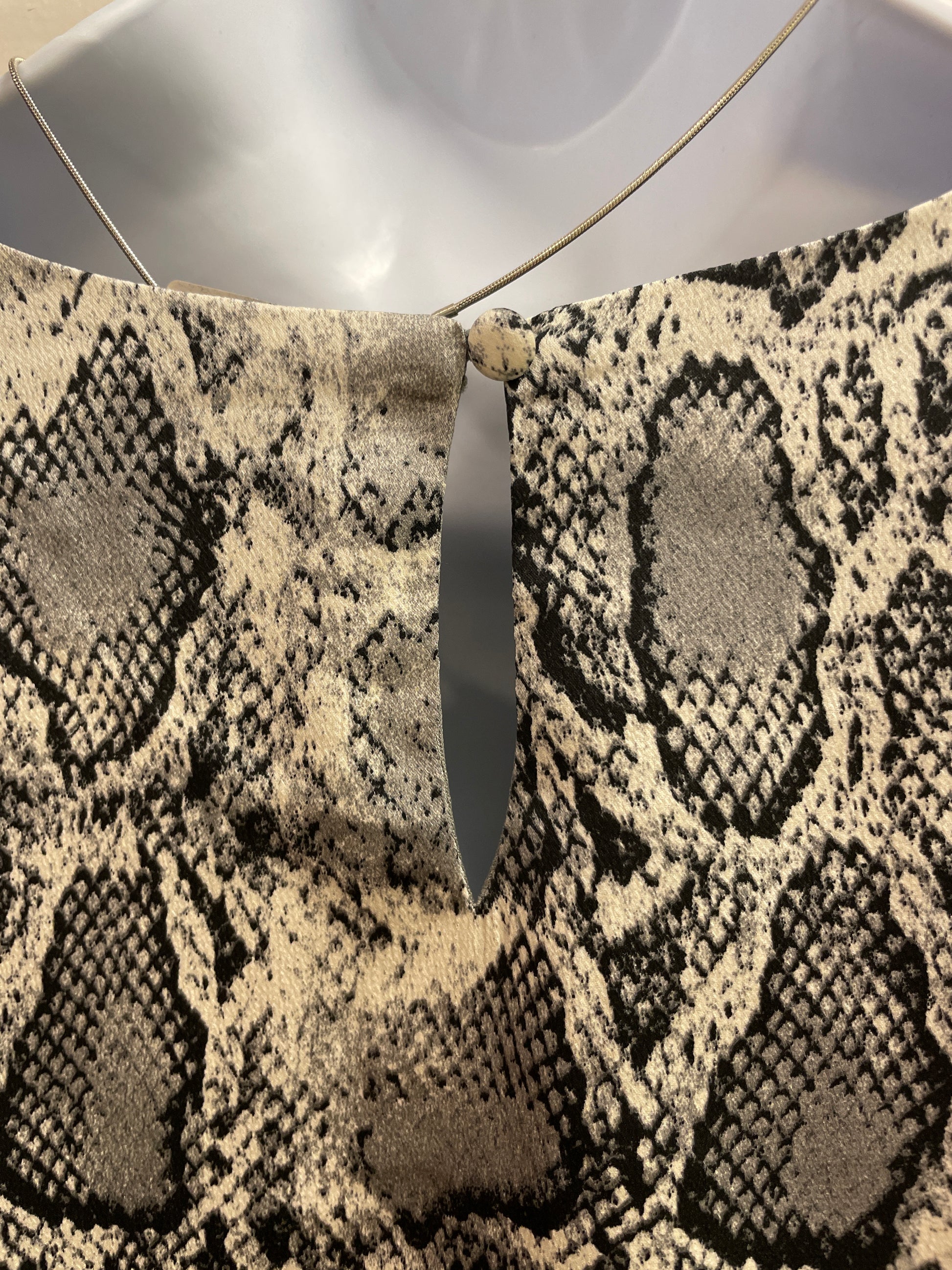 Snake Animal Print Smocked Sleeve Blouse Top and the why