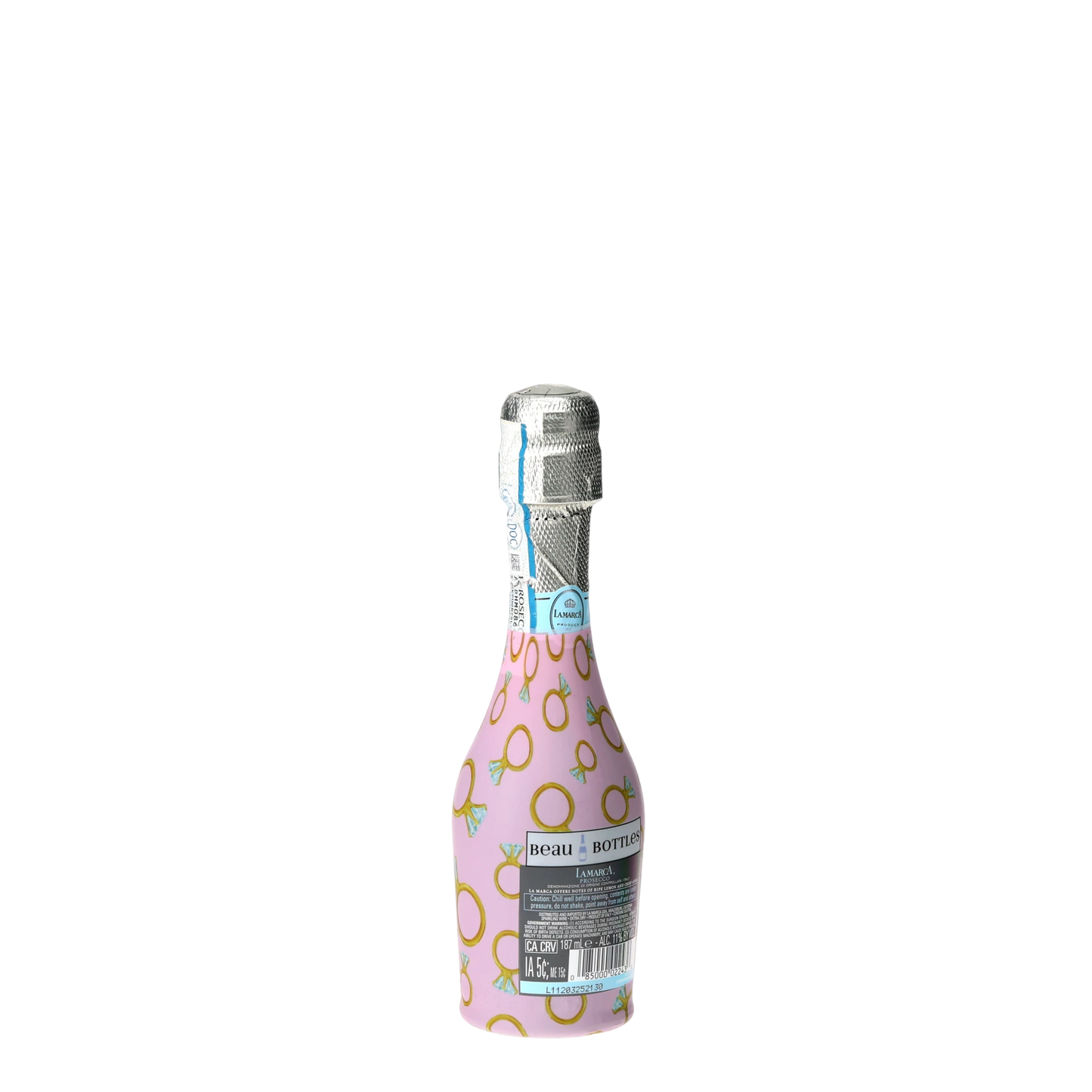 Beau Bottles Pink Engagement Ring - MINI Prosecco Collection - Set of 6 (Wraps Only)