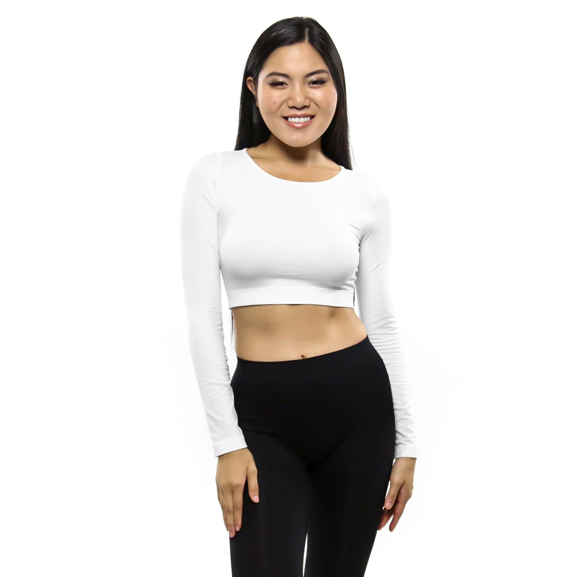 Crop Top With Long Sleeves Skinnytees