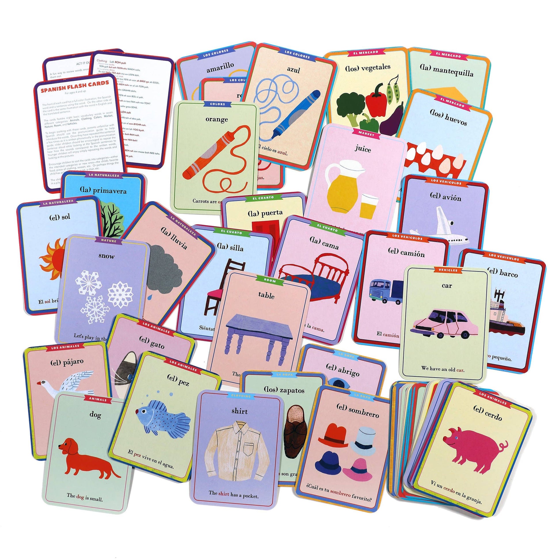 Spanish Flash Cards eeBoo