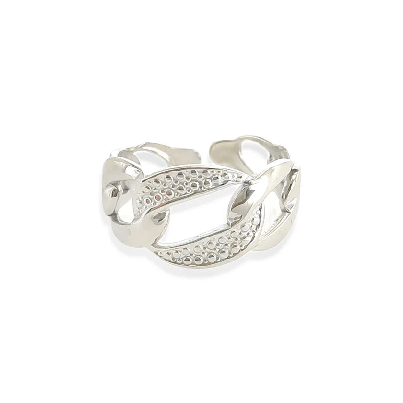 Textured Flat Curb Chain Ring