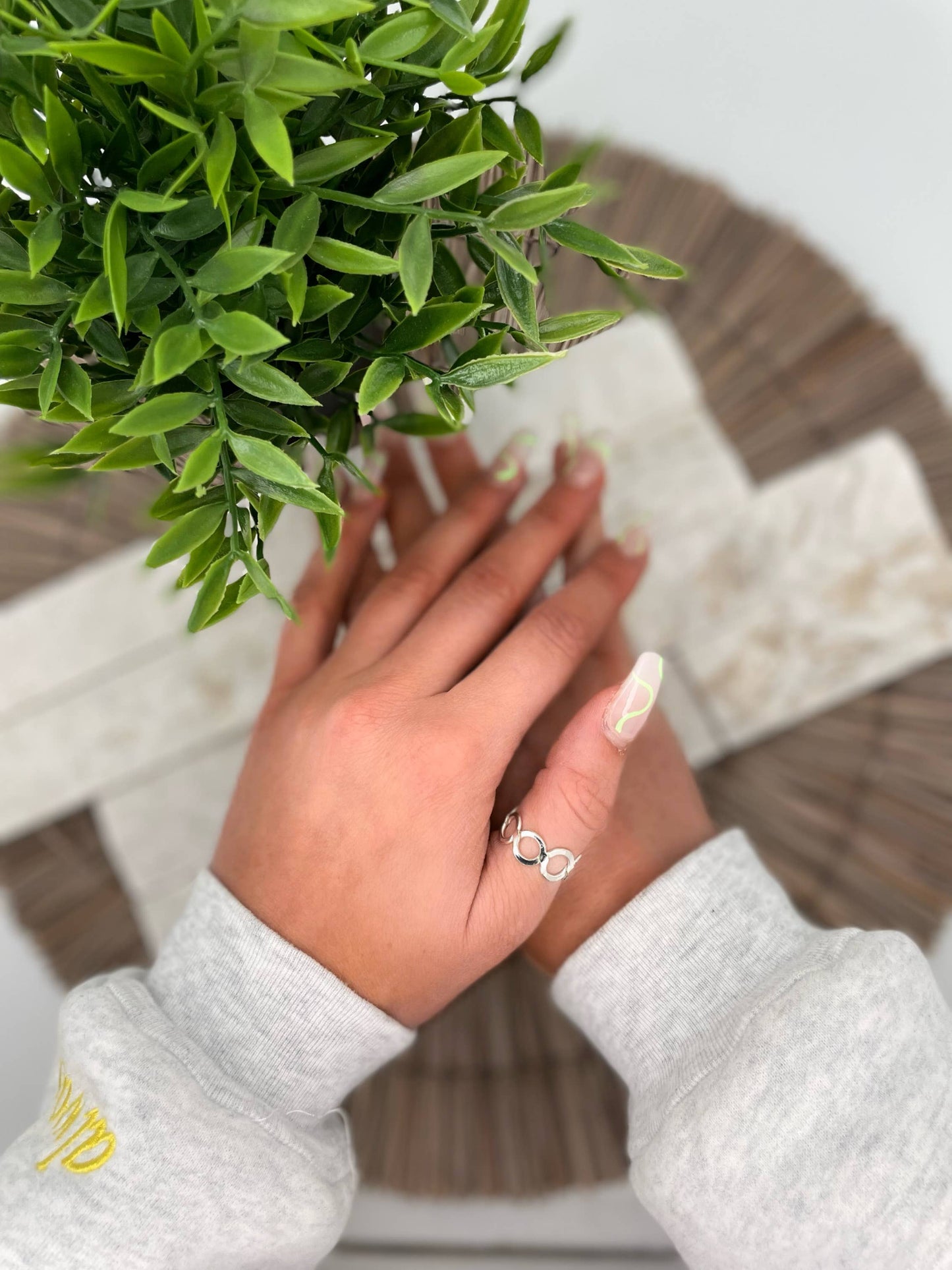 Silver Plated Adjustable Ring - Open Rings