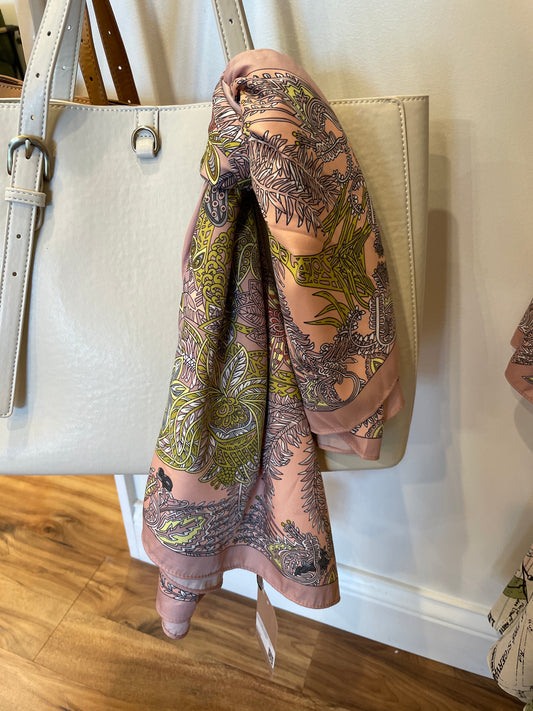 Patterned Silk Scarf Kenze Panne