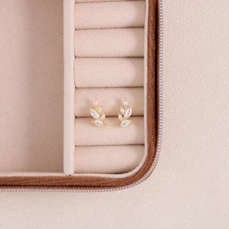 Leaf Stud Earrings