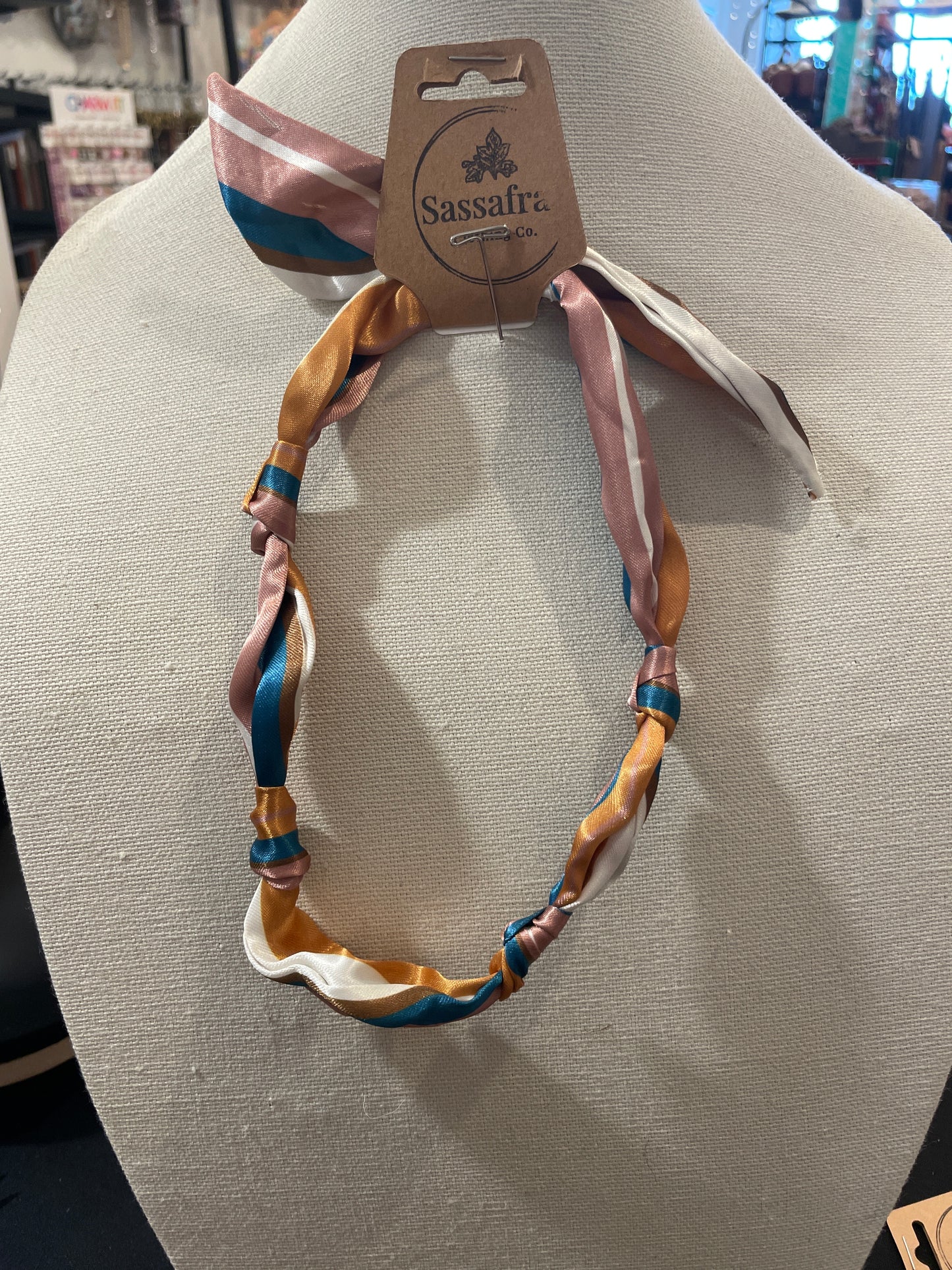 Printed Scarf Necklace