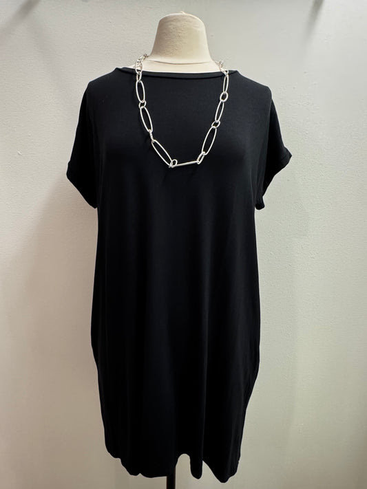 Fine Modal Round neck Drop Shoulder Dress
