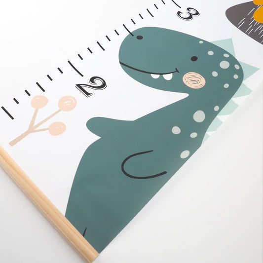 Canvas Kids Growth Chart - Dino Honey Lemonade