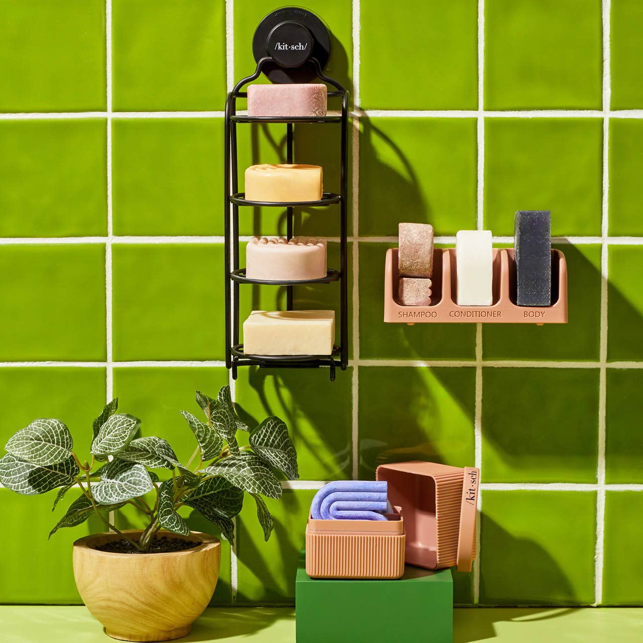 Self-Draining Shower Caddy KITSCH