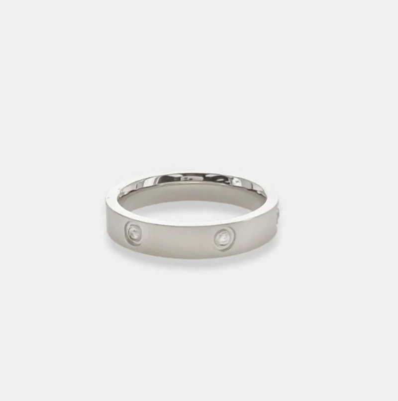 Cubic Zirconia Stud Ring OMG Blings