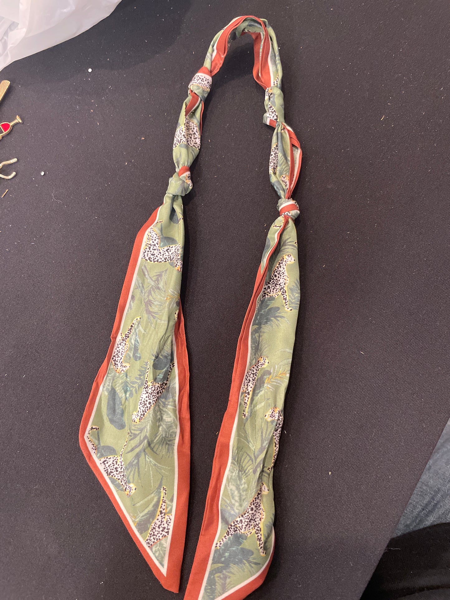 Printed Scarf Necklace