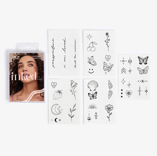 Founders Favorites Temporary Tattoo Pack INKED by Dani