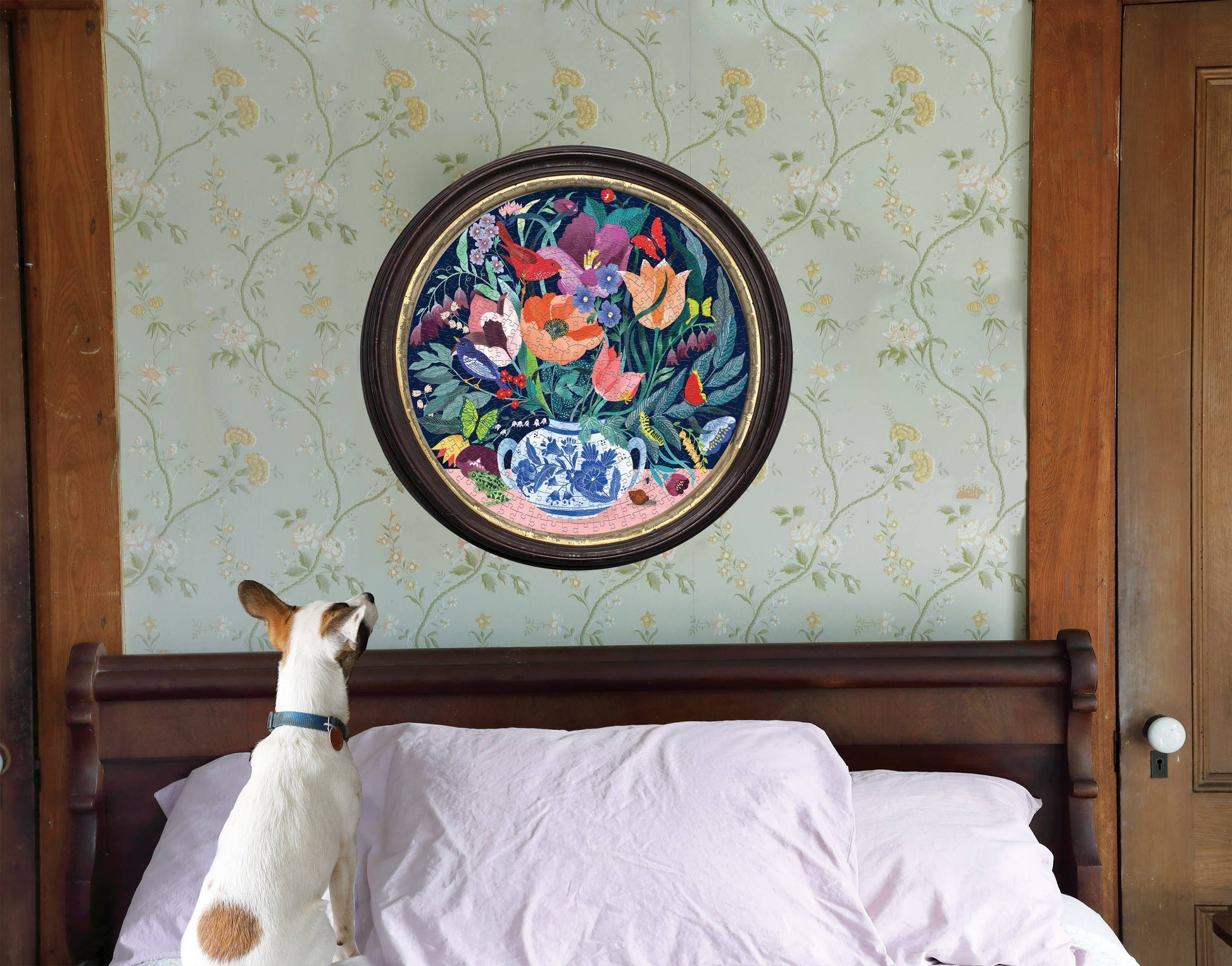 Still Life with Flowers 500 Piece Round Puzzle eeBoo