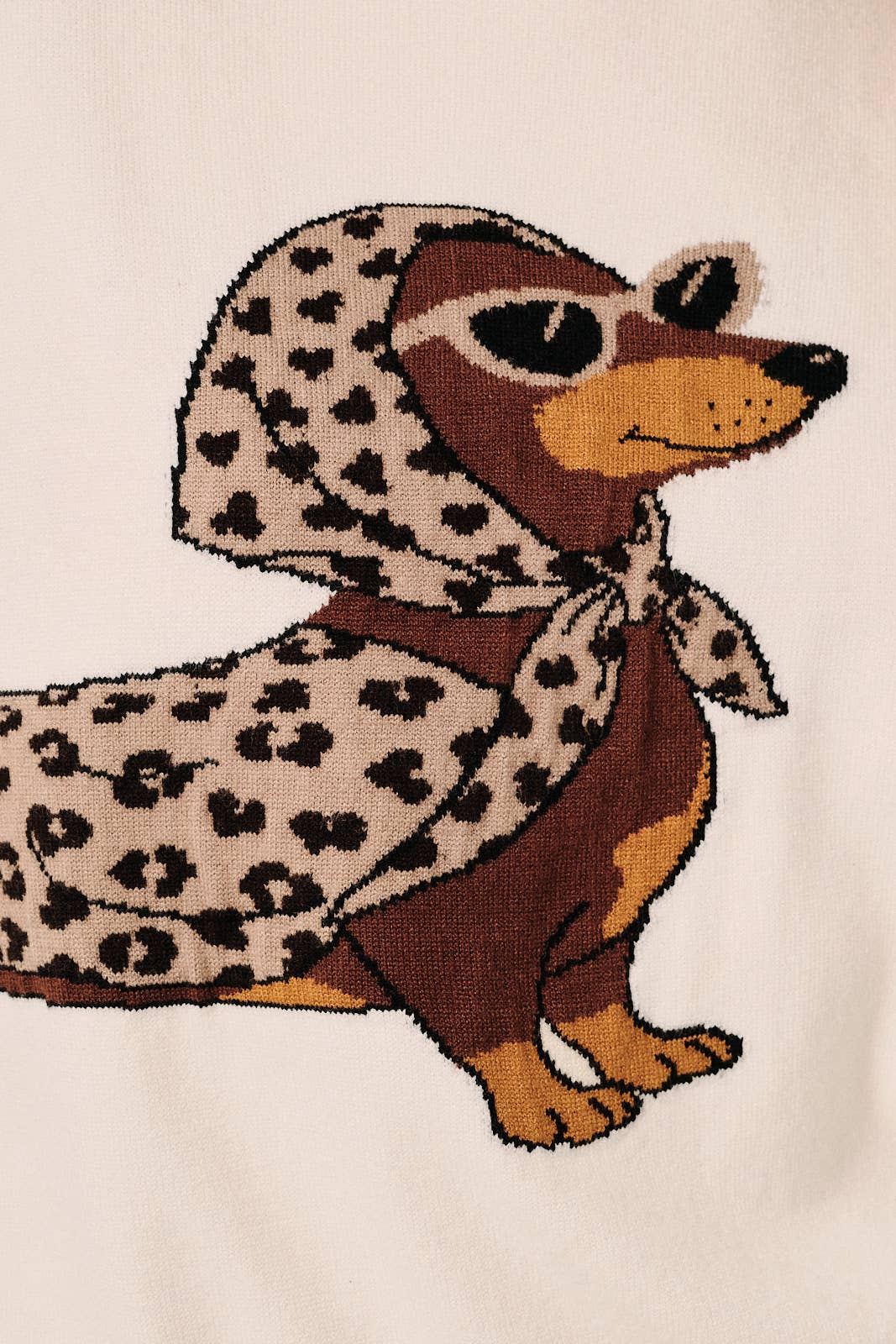ROUND NECK HALF SLEEVE "WEENIE" SWEATER TOP
