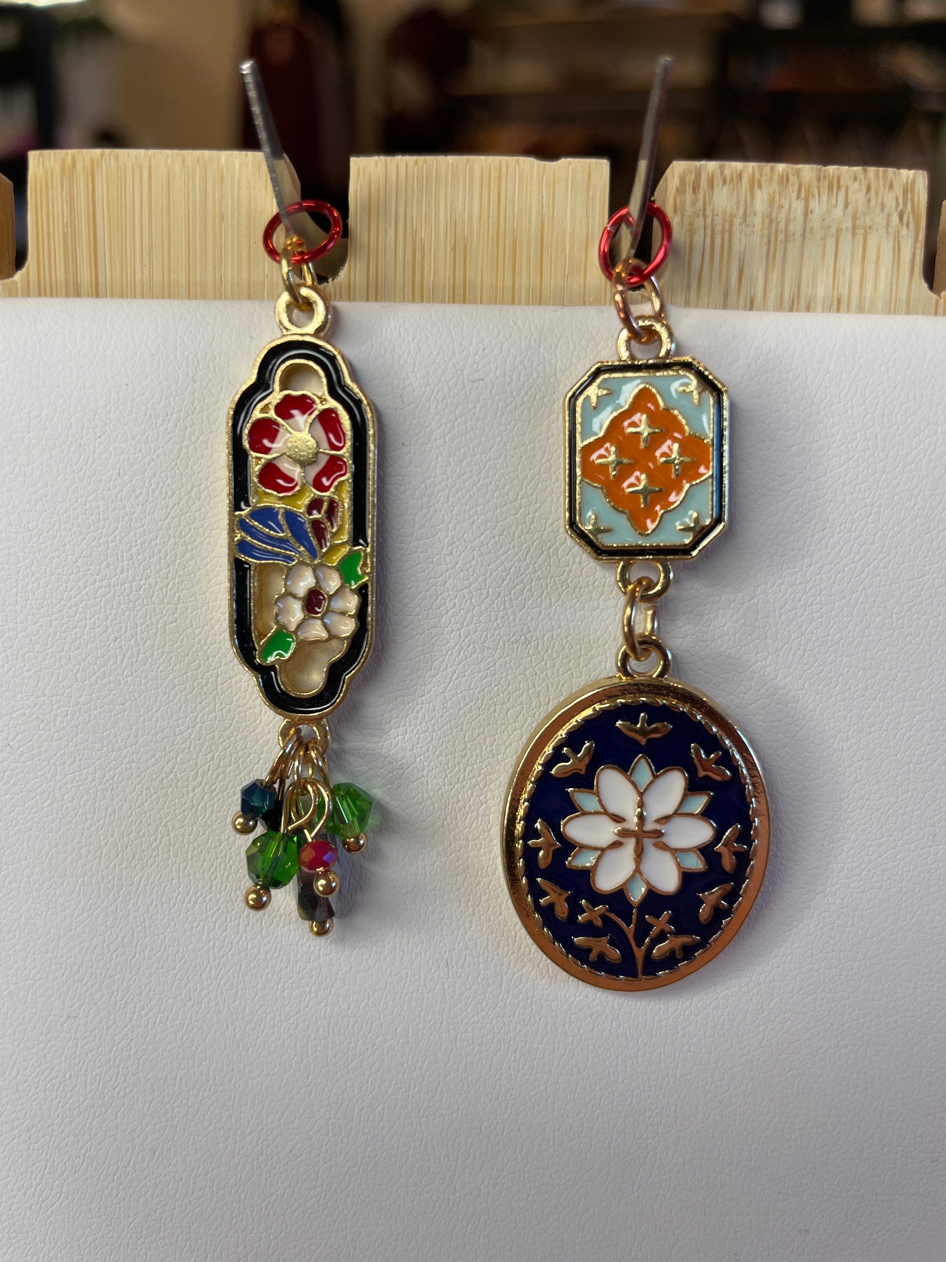 Large Enamel Filled Dangle Pendant Charm Hobby Lobby