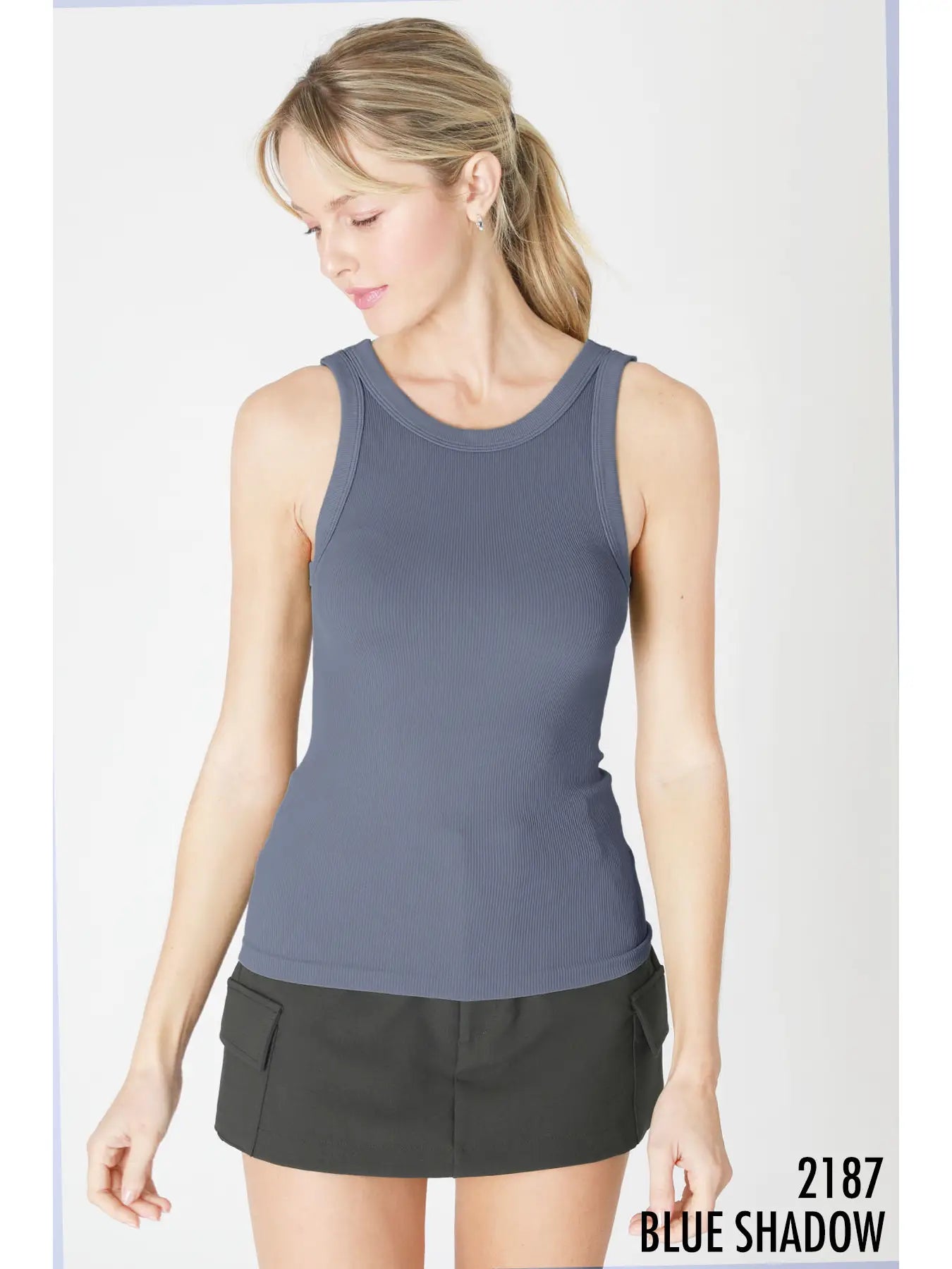 Reversible Ribbed Tank Top