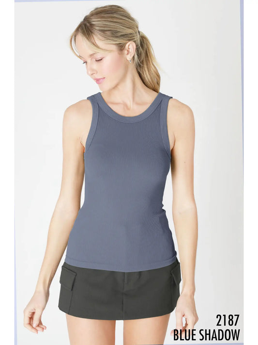 Reversible Ribbed Tank Top