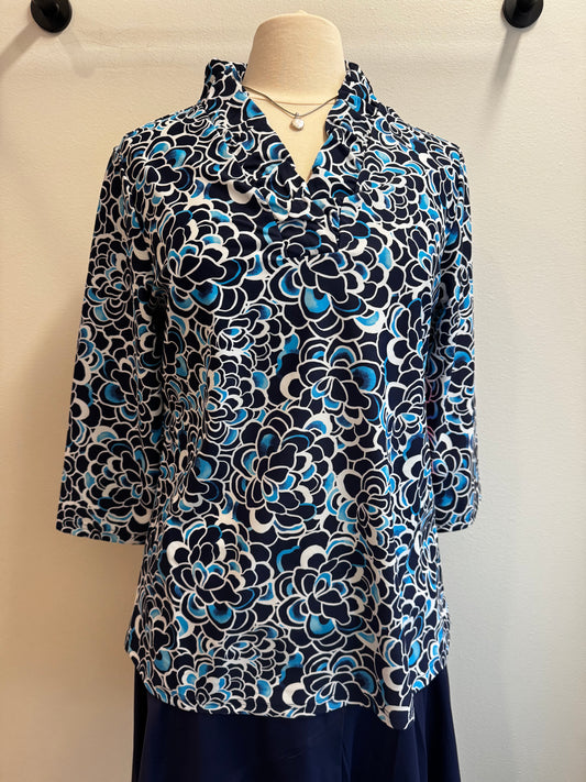 Tabatha Ruffle Neck Top