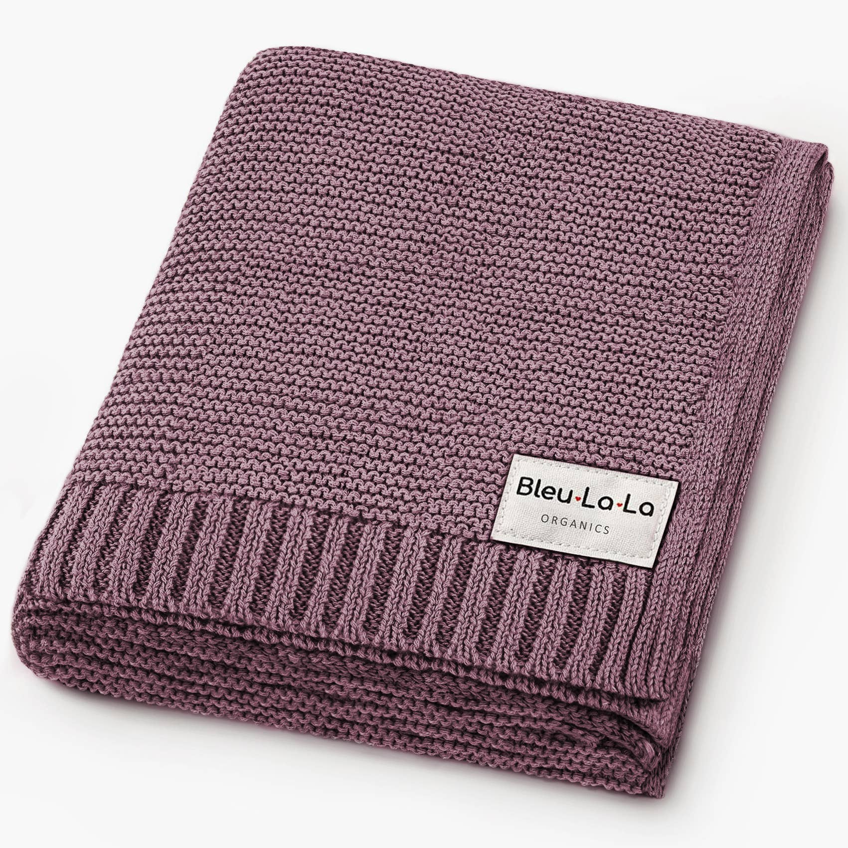 100% Organic Luxury Cotton Swaddle Receiving Baby Blanket Bleu La La