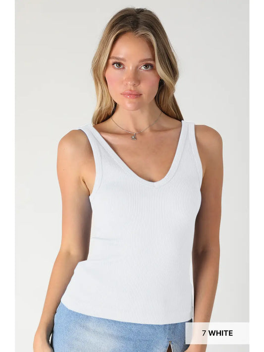 Reversible Ribbed Tank Top