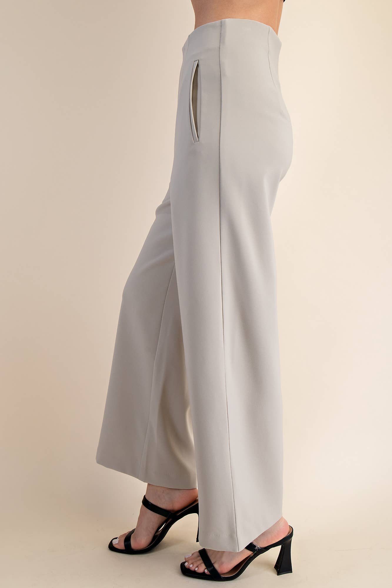 High Waist Wide Pants