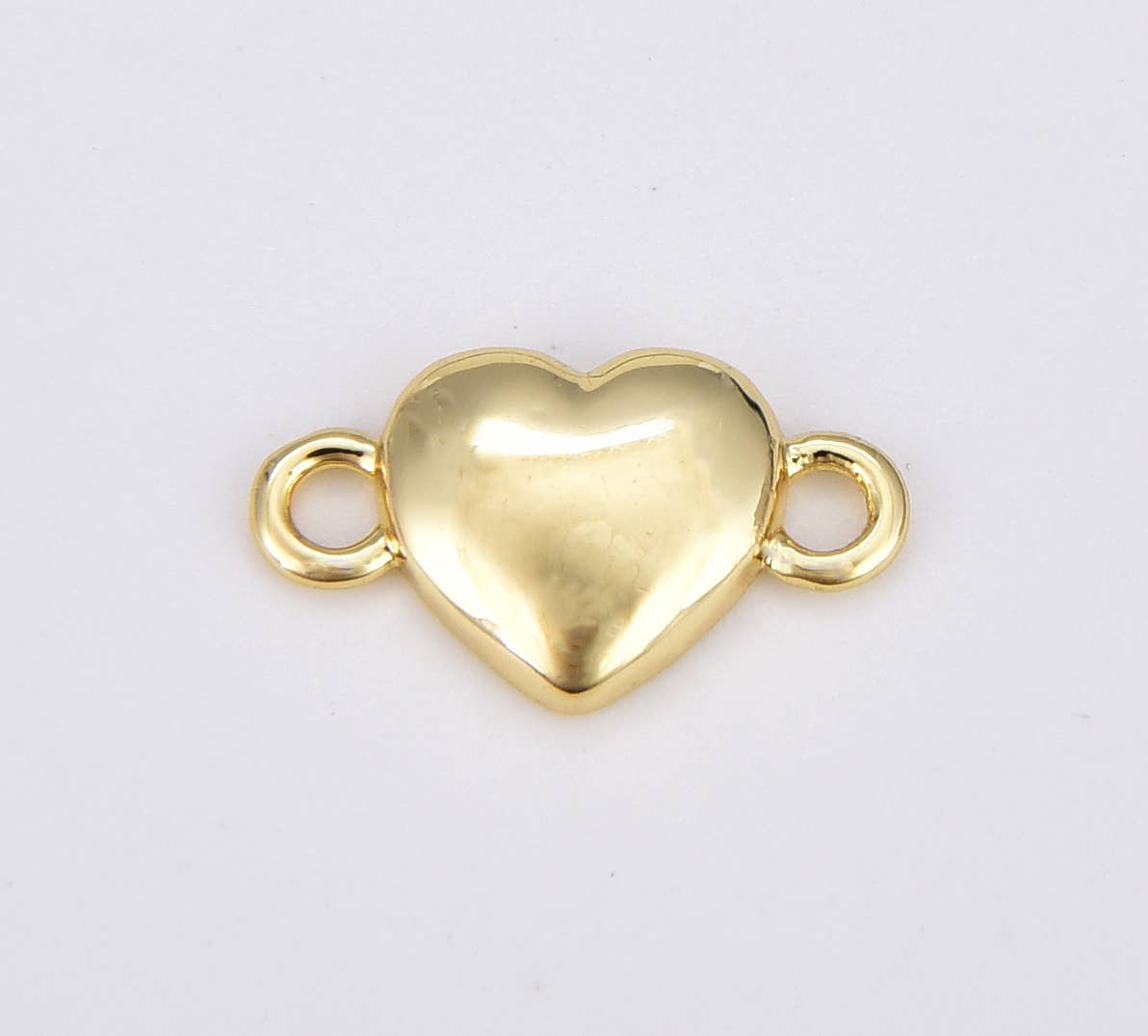 Dainty Heart Charm Connector Beads Creation