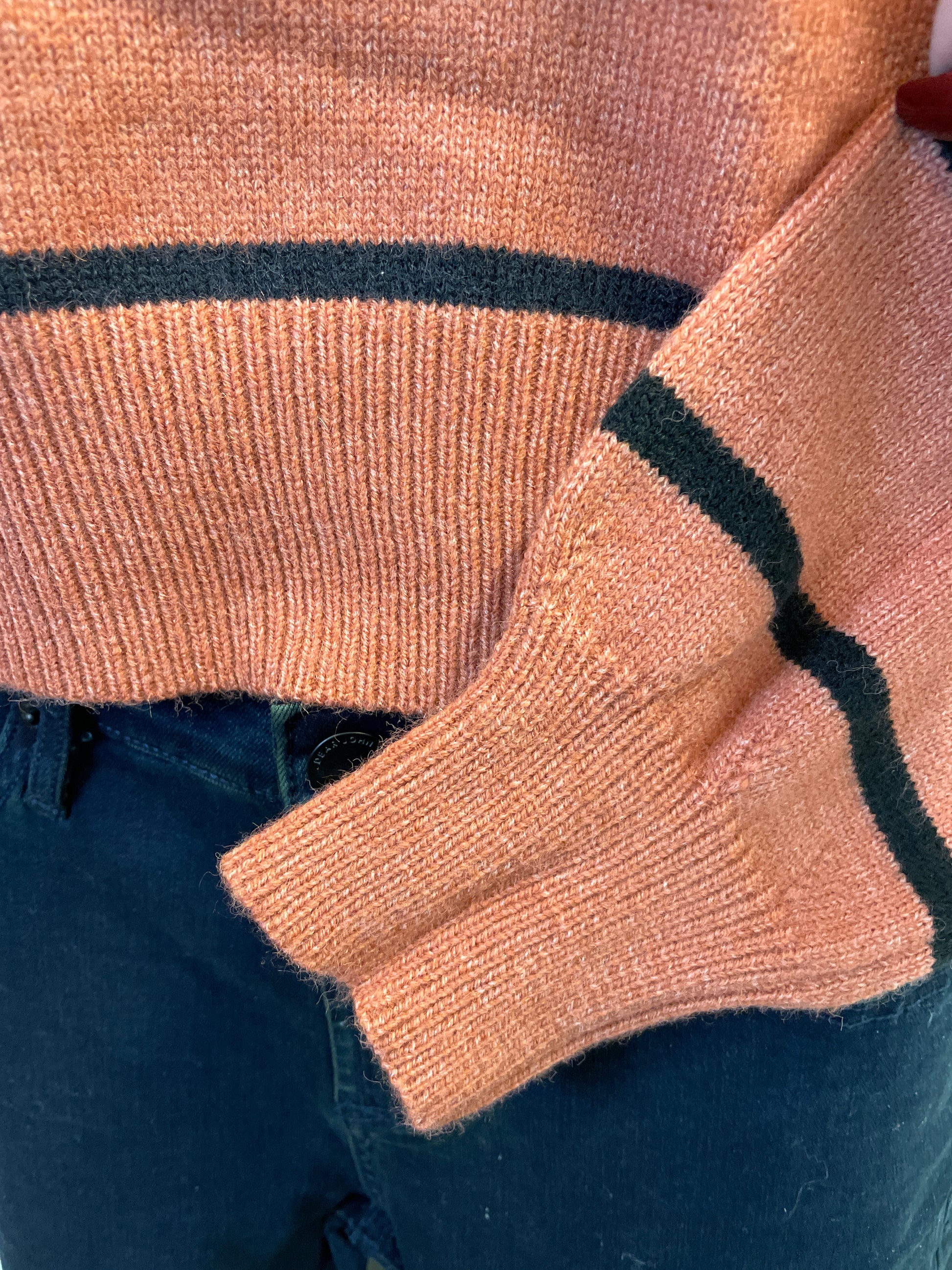 Crew Neck Stripe Sweater Dreamers by Debut