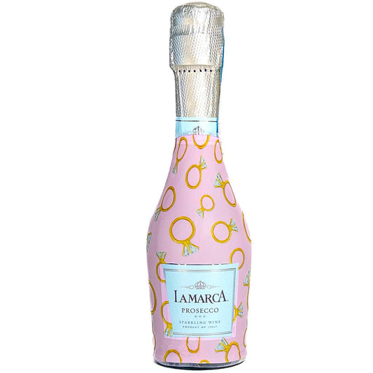 Beau Bottles Pink Engagement Ring - MINI Prosecco Collection - Set of 6 (Wraps Only)
