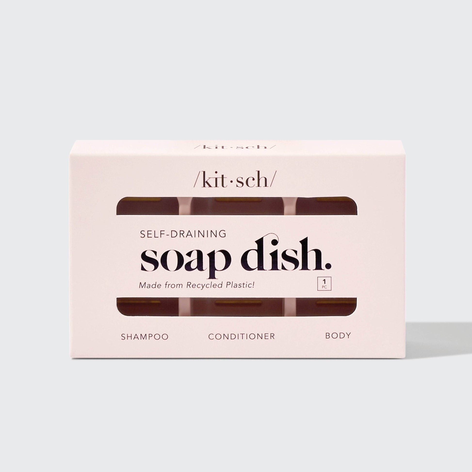 Bottle-Free Beauty Self-draining Soap Dish KITSCH