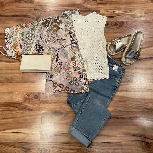 Knit Round Neck Sweater Top