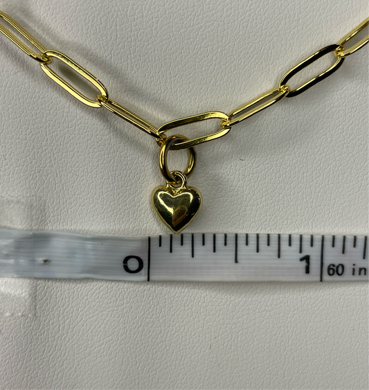 Small Puffer Heart Charm The Charm Bar Company