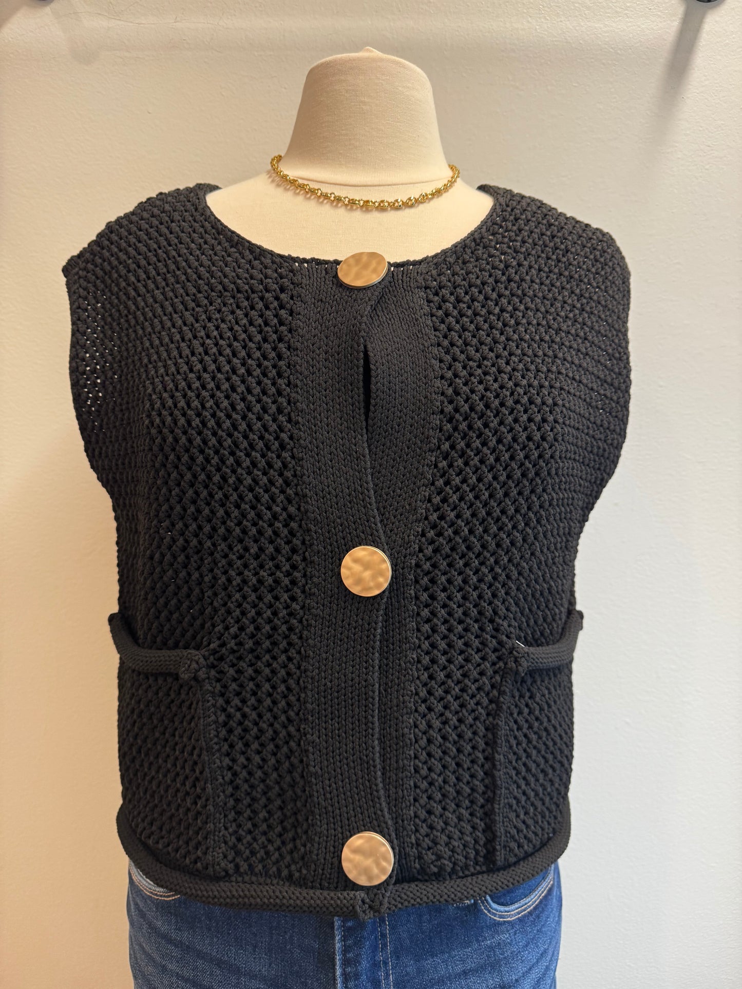 Chunky Knit Sweater Vest
