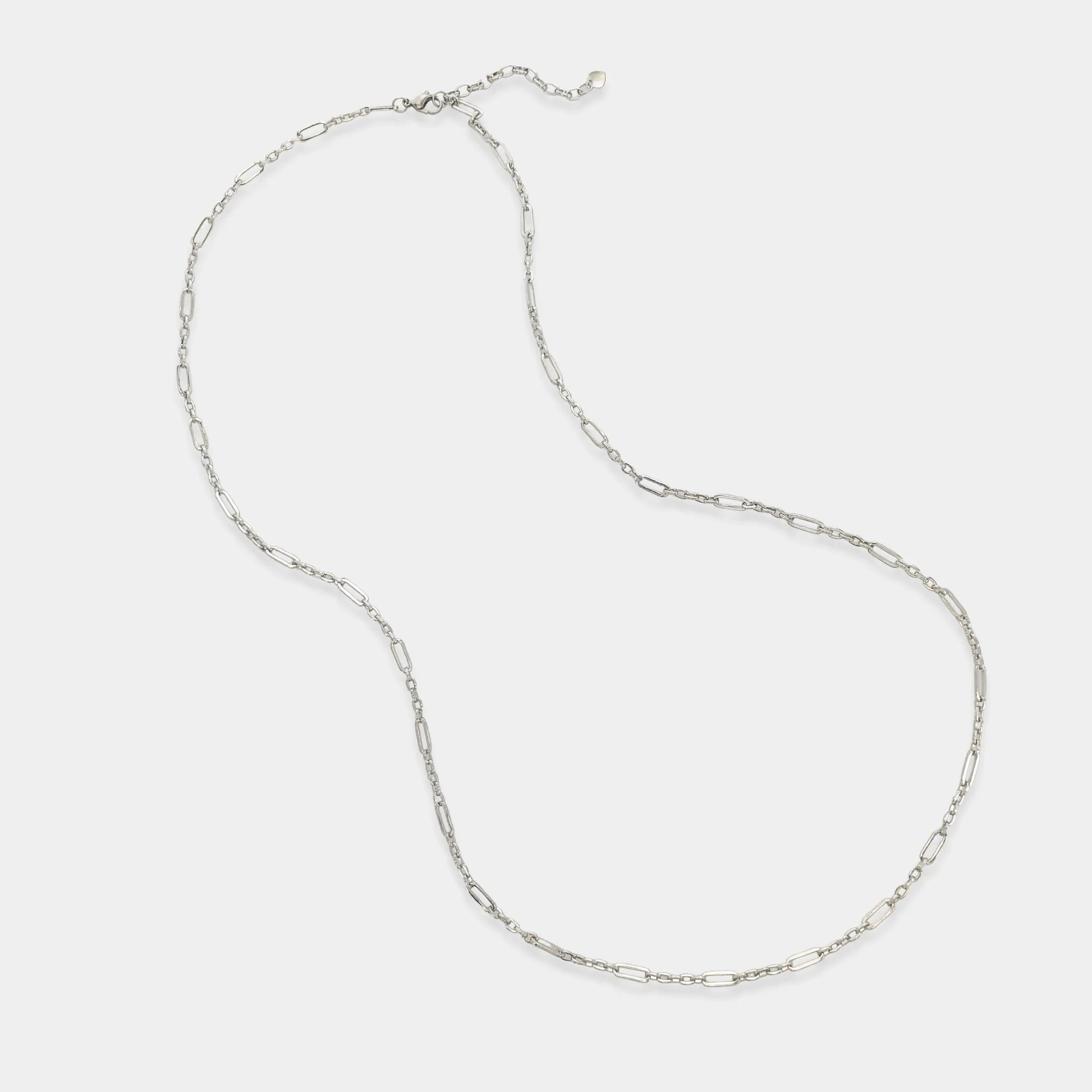 Alternating Paperclip Chain Necklace OMG Blings