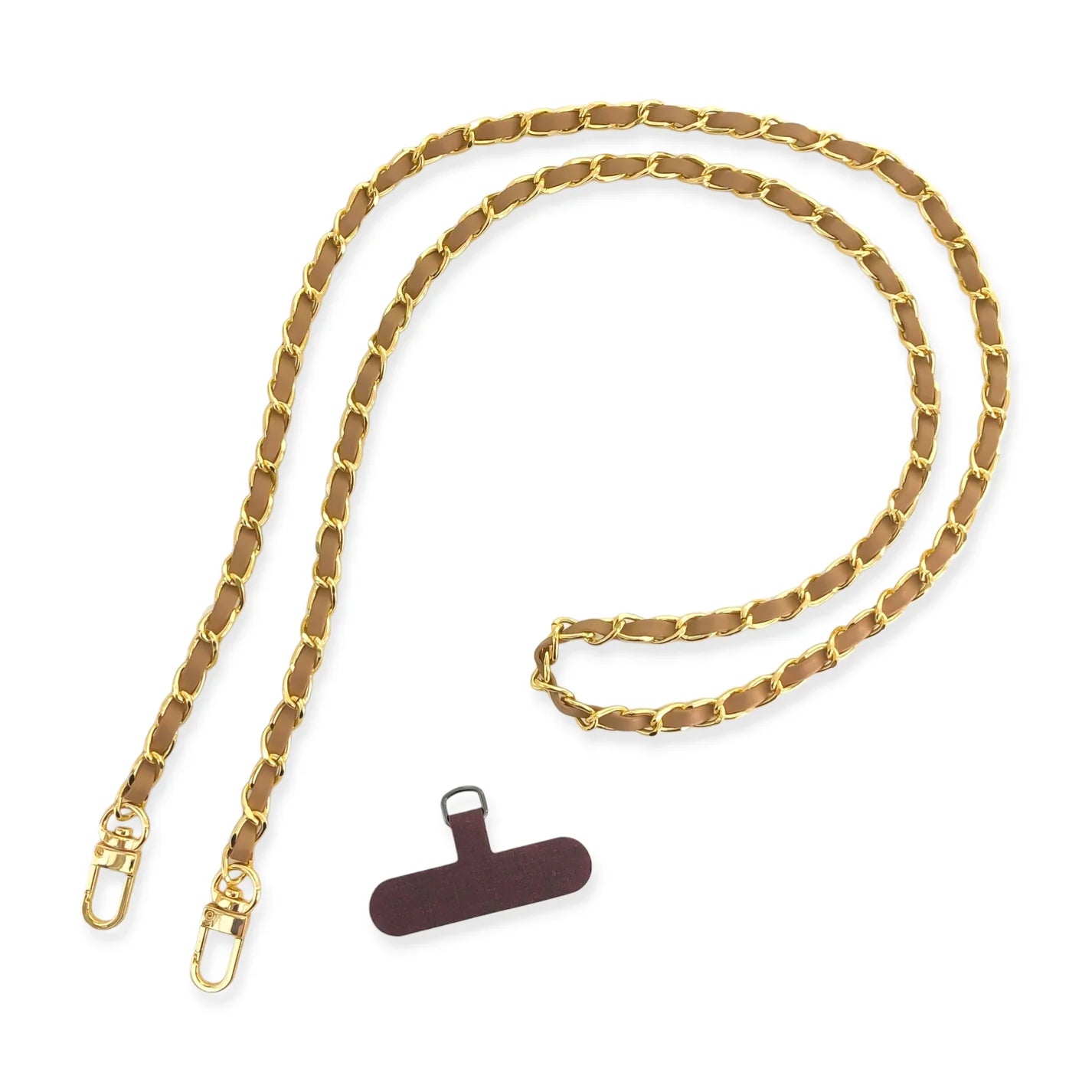 Long Vegan Leather Phone Chain or Crossbody Strap OMG Blings