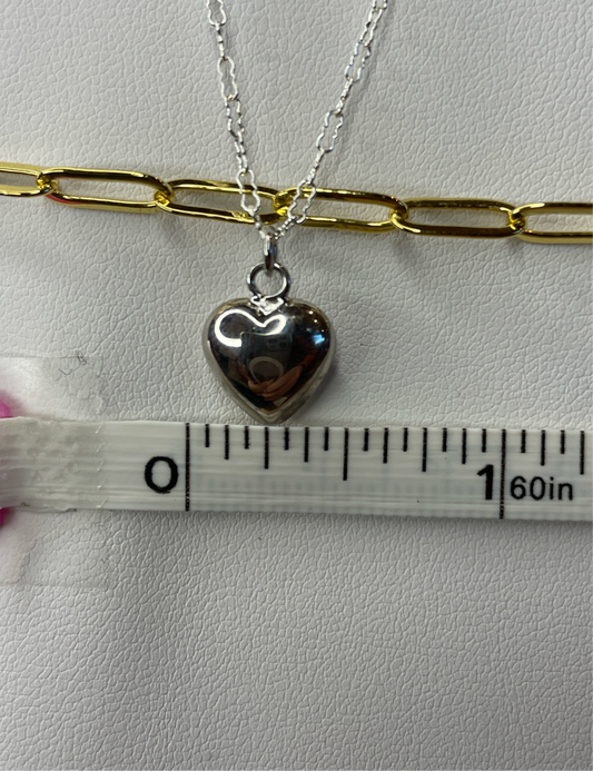Medium Puffer Heart Charm GemPacked