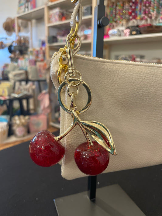 Big Cherry Bag Charm Keychain