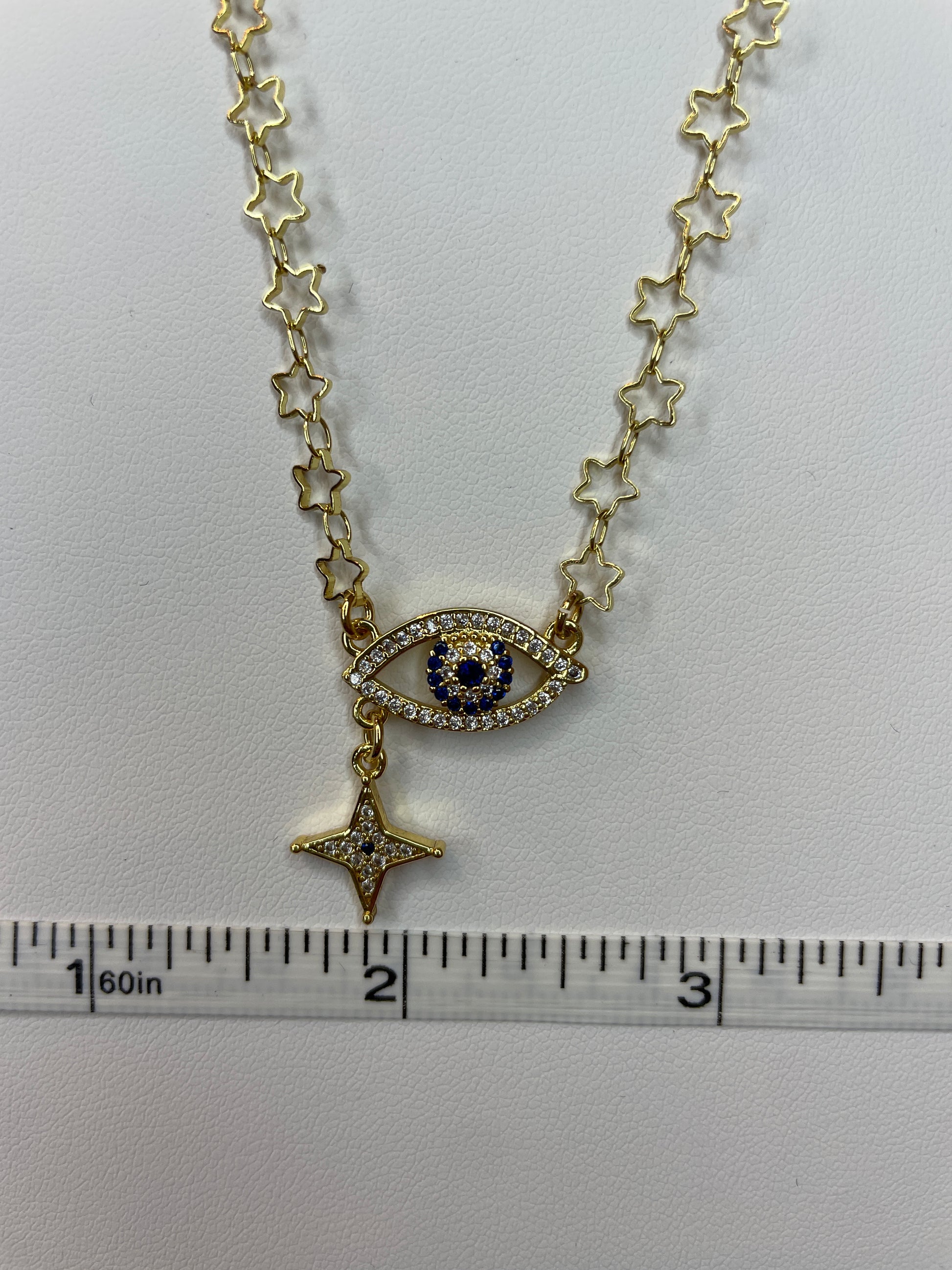 Evil Eye Charm Necklace Sassafras Clothing Co.