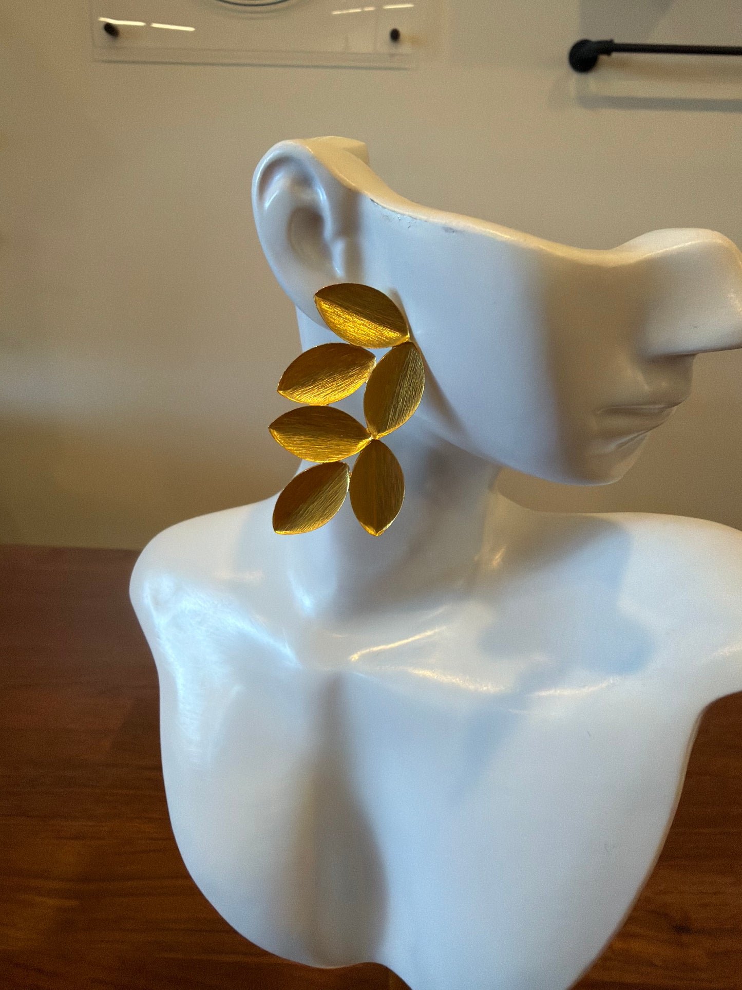 Stacked Leaf Earring