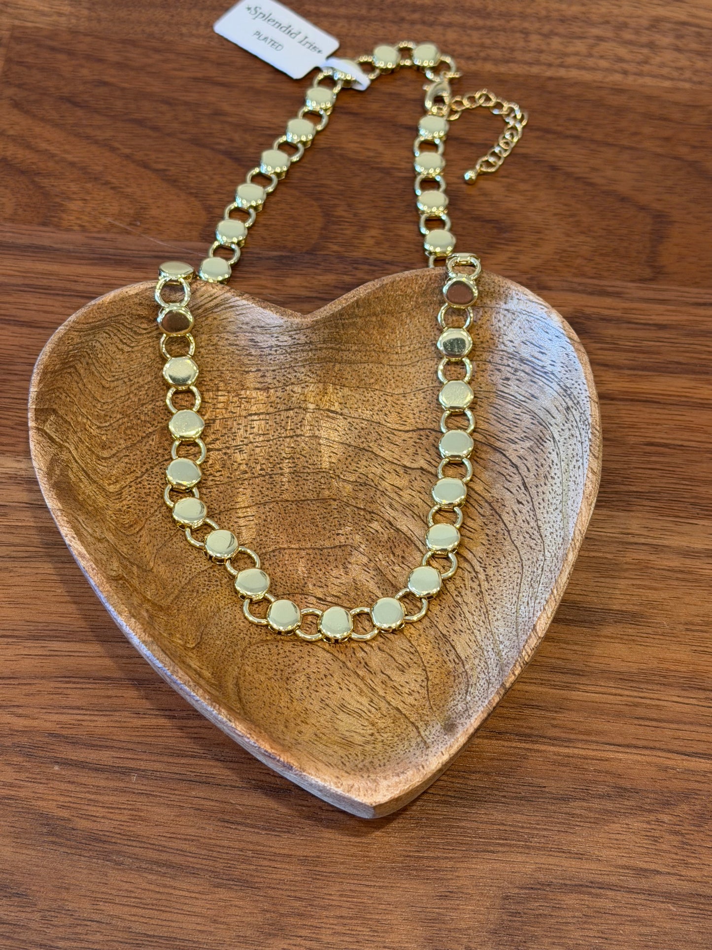 Open and Closed Circle Collar Necklace