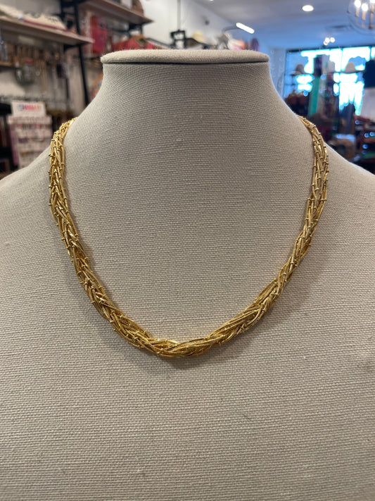 Twisted Multi Snake Chain Necklace