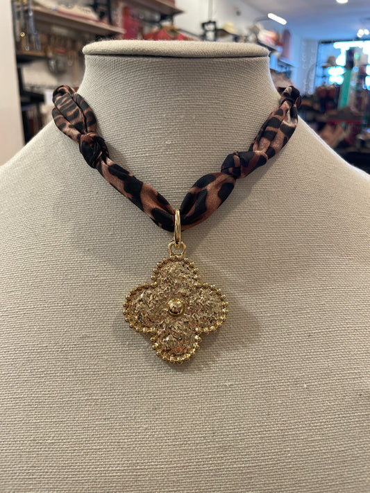 Textured Clover Pendant