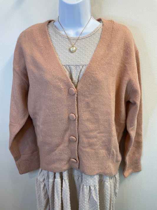 Cozy Button Front Cardigan Kori America