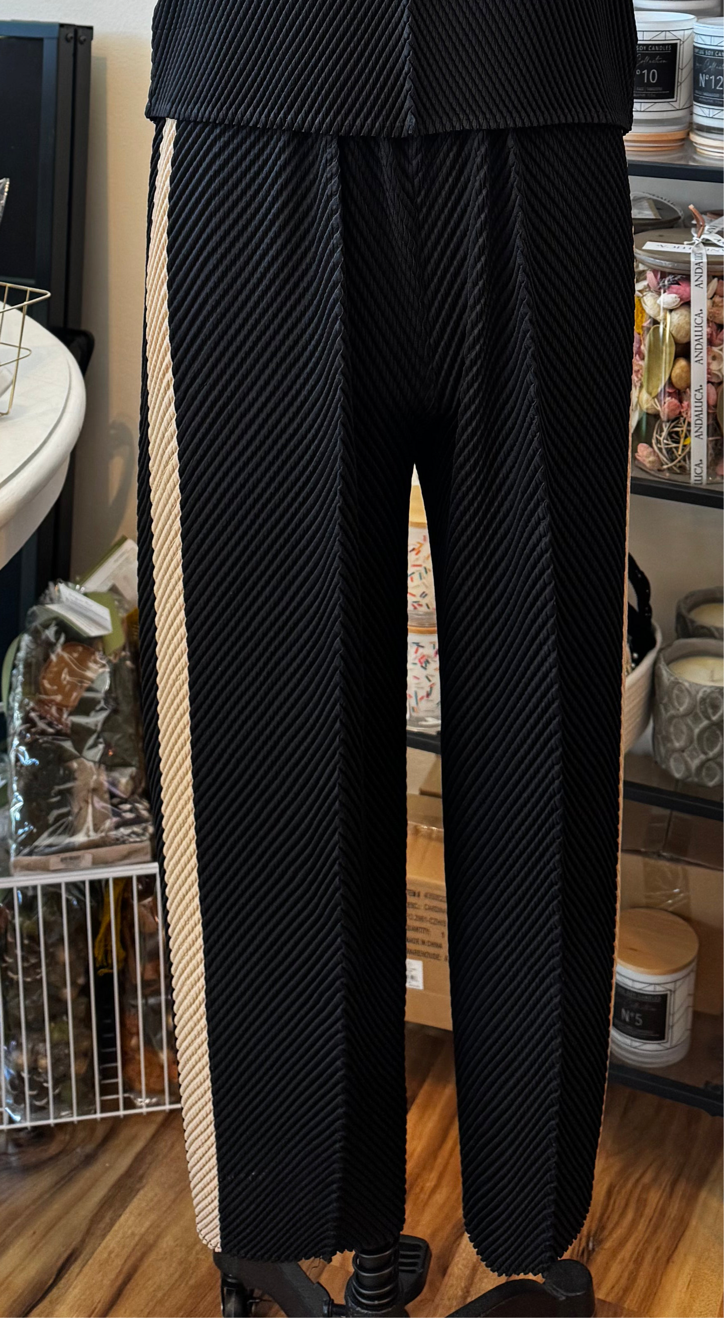 Pleated Tapered Pants