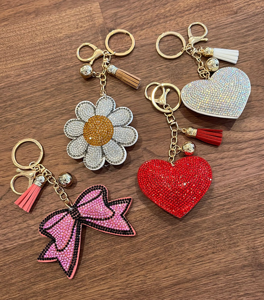 Puff Sparkle Key Chains SOIREE LINE
